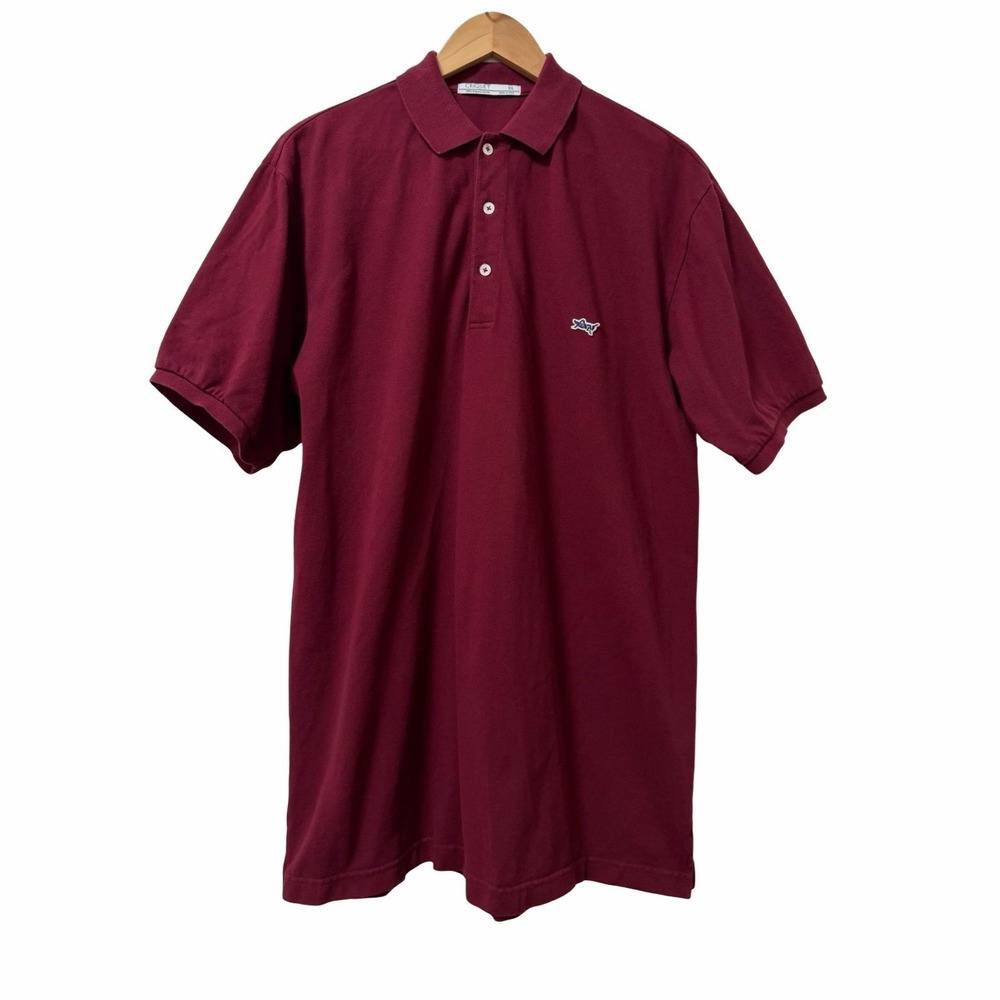 Criquet USA Mens Golf Collared Short Sleeve Polo Shirt Size XL‎ Red Preppy Rugby